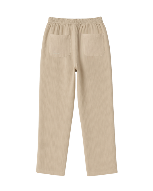 ALOVÉ – Bej Baggy Muslin Pantolon