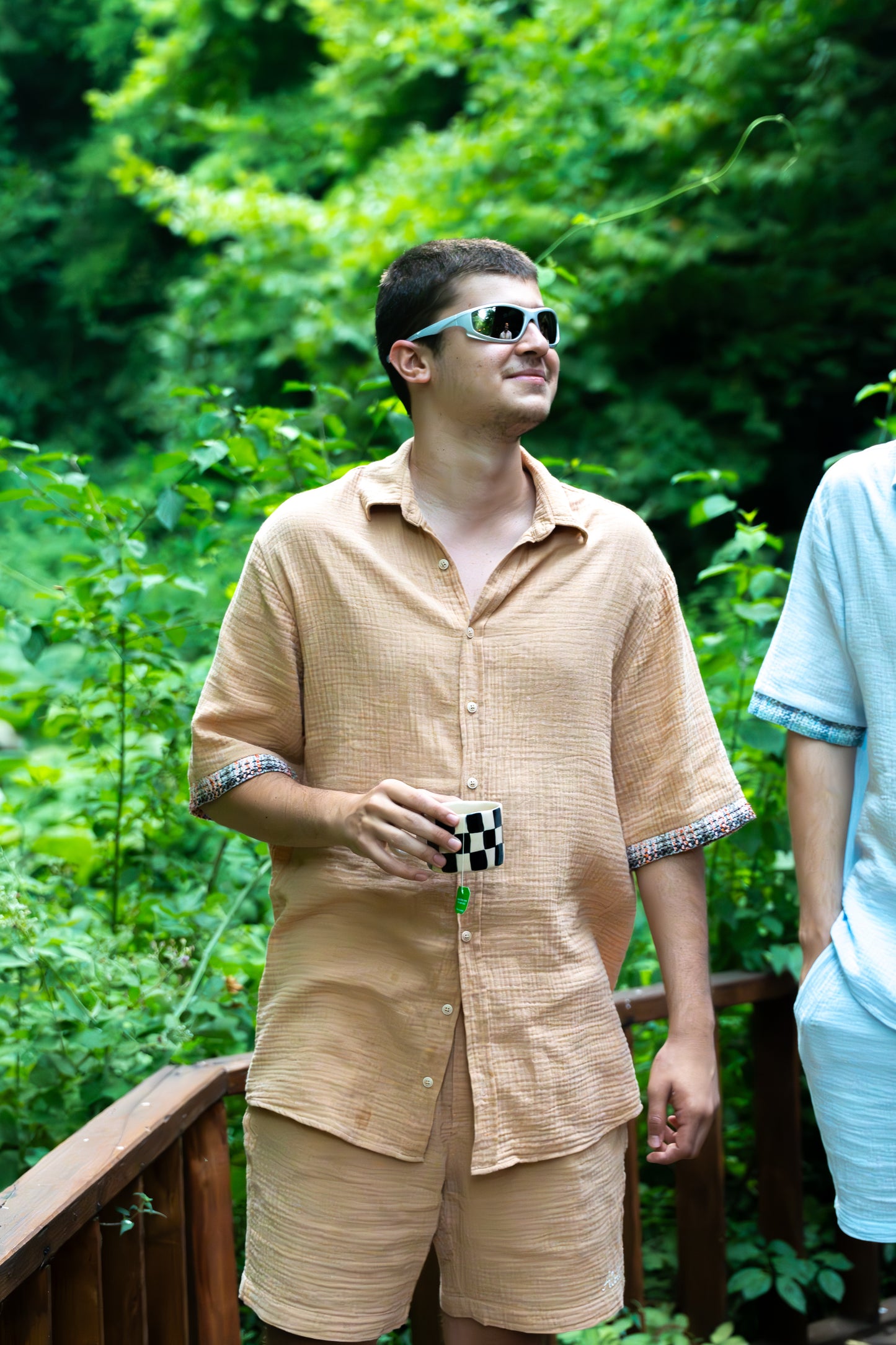 ALOVÉ – Hardal Oversize Muslin Kol Detaylı Gömlek