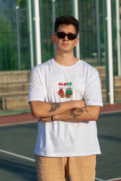 Pick Your Fighter Oversize Unisex T-Shirt – Türk Çayı vs Matcha